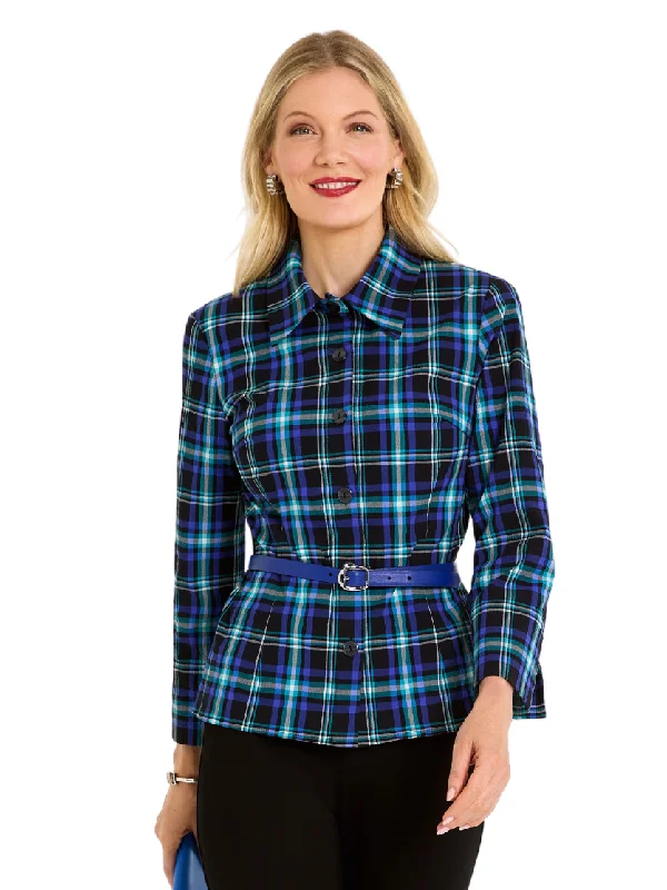 Seersucker Plaid Shirt