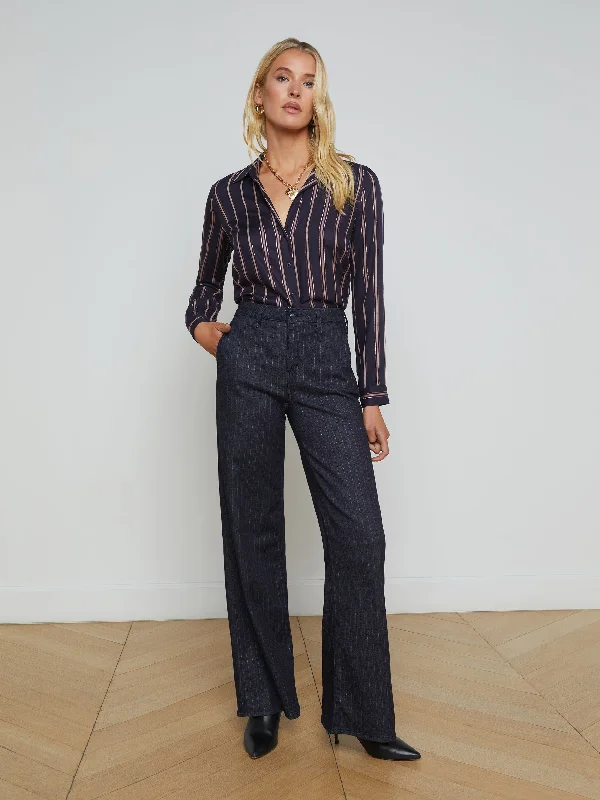 Angeline Pinstriped Trouser