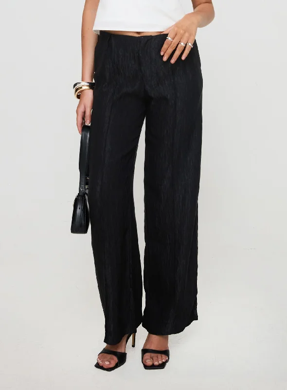 Bonnet Wide Leg Pants Black