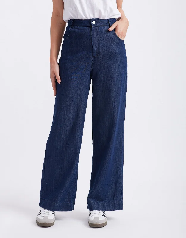 Celeste Tencel Pants - Dark Denim