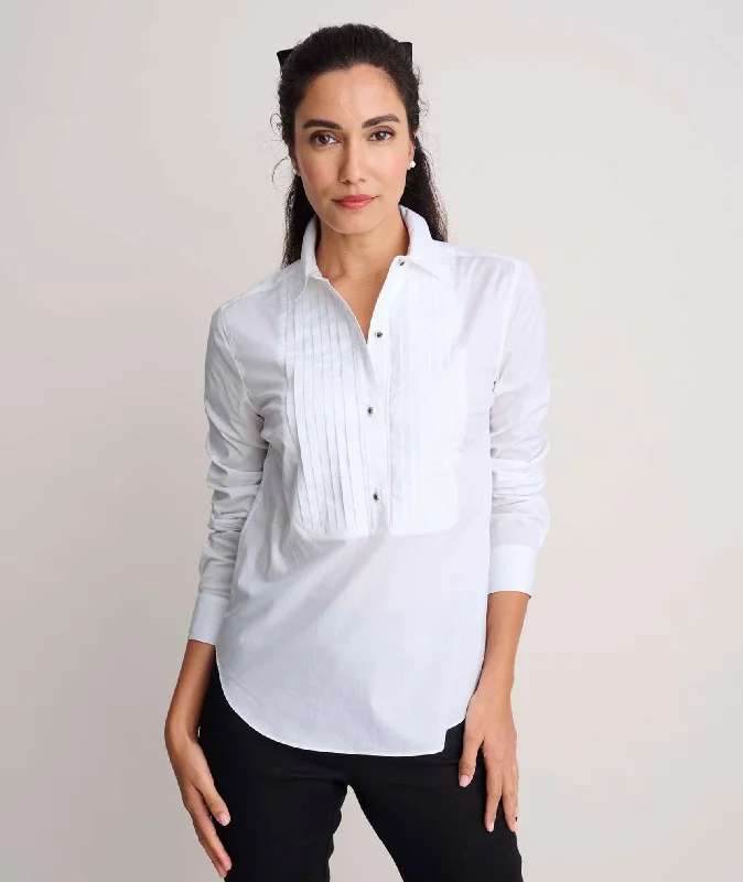 Stretch Cotton Tuxedo Dominique Shirt