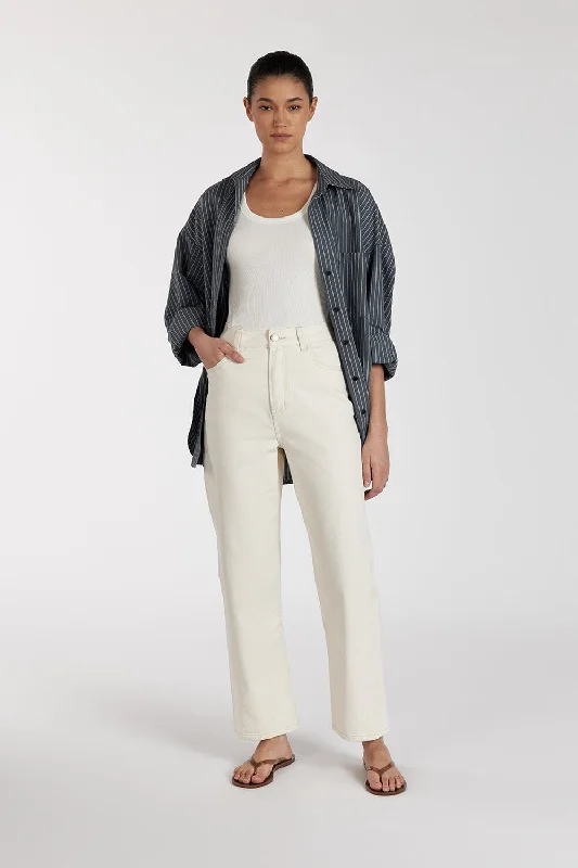 FINN CREAM TWISTED SEAM JEAN