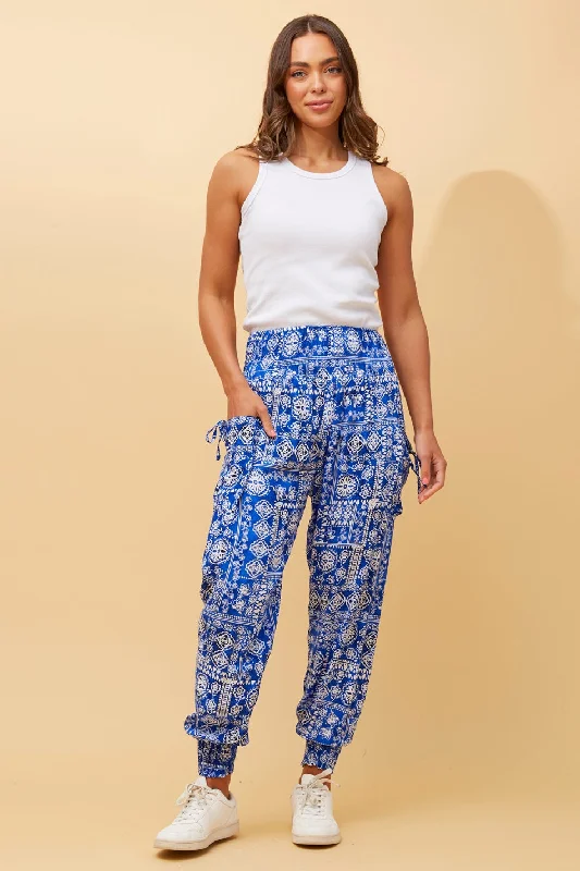 FLORAL BOHO HAREM PANTS