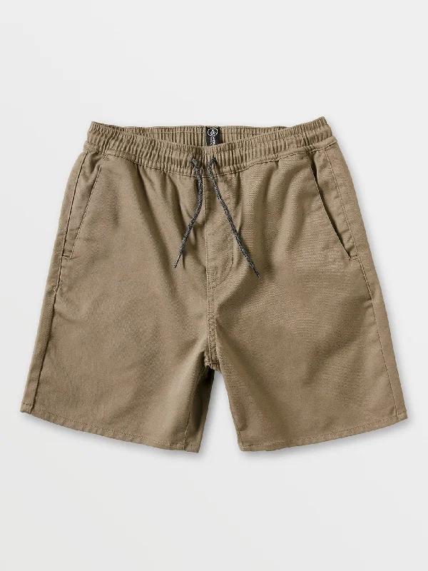 Little Boys Frickin Elastic Waist Shorts - Khaki