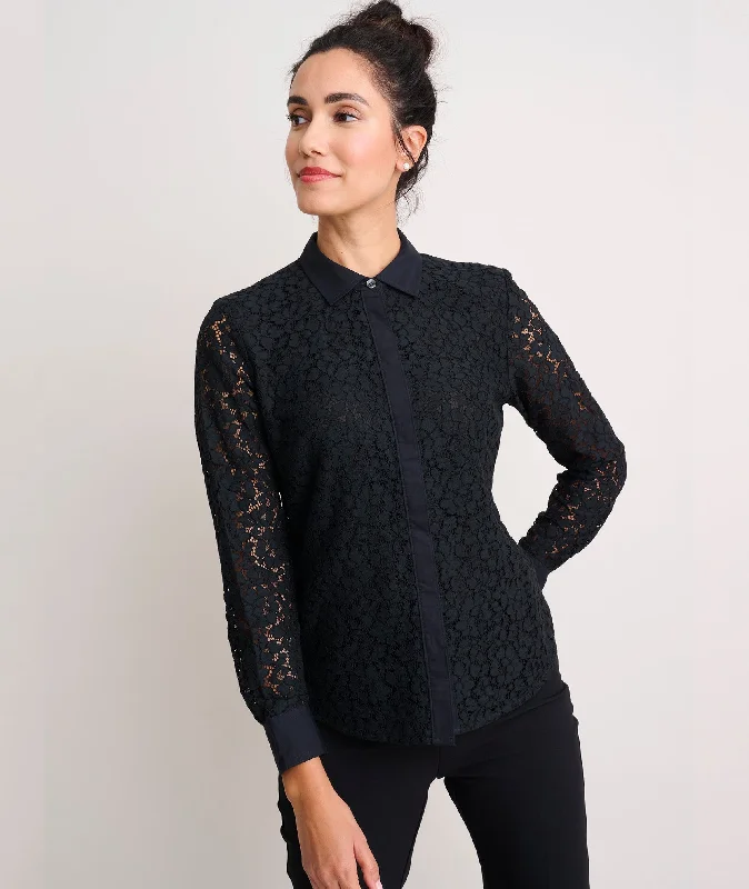 Cotton Blend Lace Holly Shirt