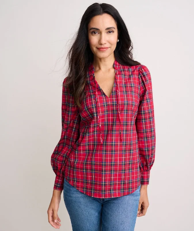 Stewart Plaid Popover Joy Shirt