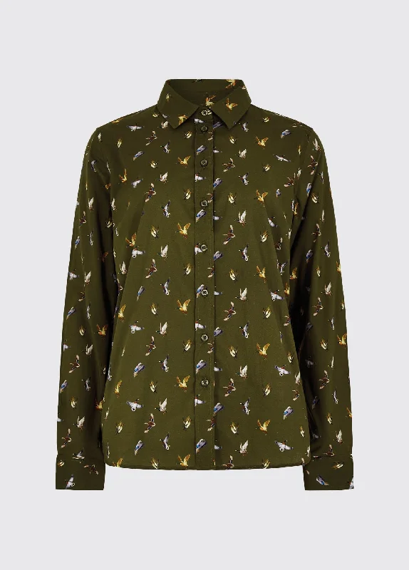 Jasmine Printed Shirt - Olive