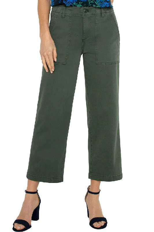 Liverpool Cargo Wide Leg Crop Pant