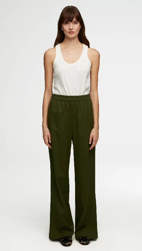 Pull-Up Pant in Seasonless Wool | Olive