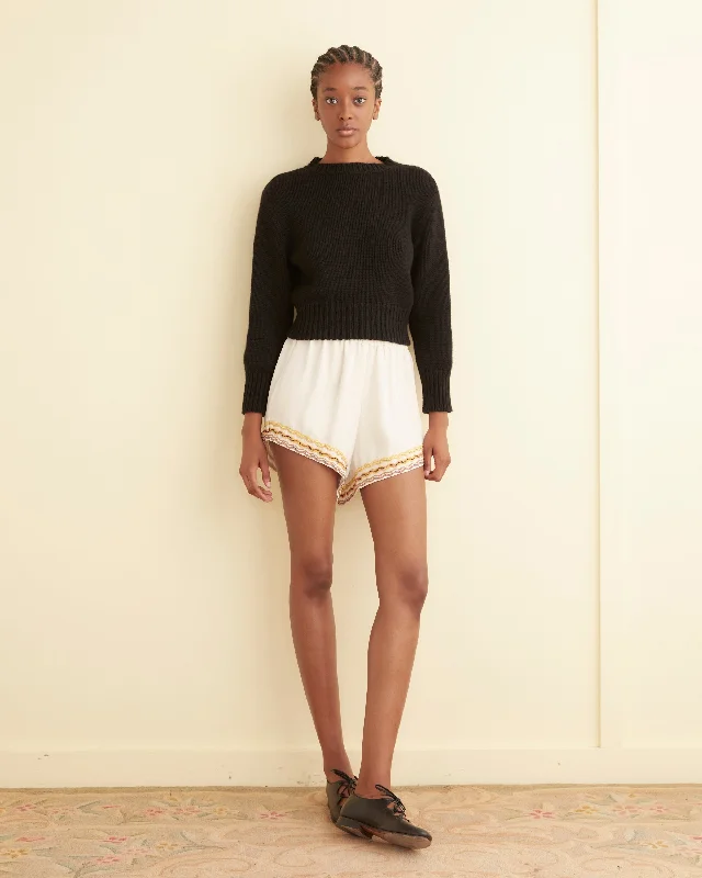 Rickrack Hem Tap Shorts