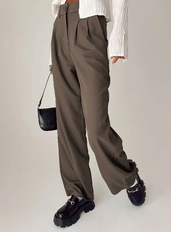 Archer Pants Dark Brown