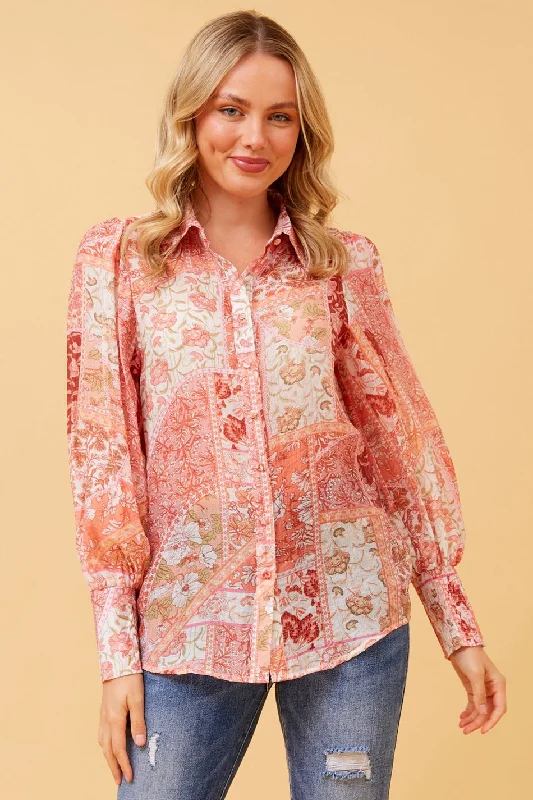 VELLE FLORAL BOHO SHIRT