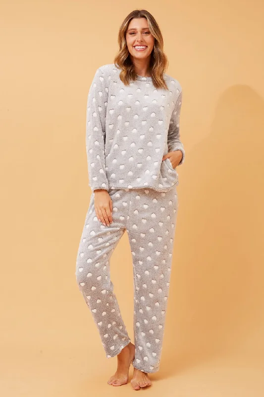 ZEN HEART PRINT PYJAMA SET