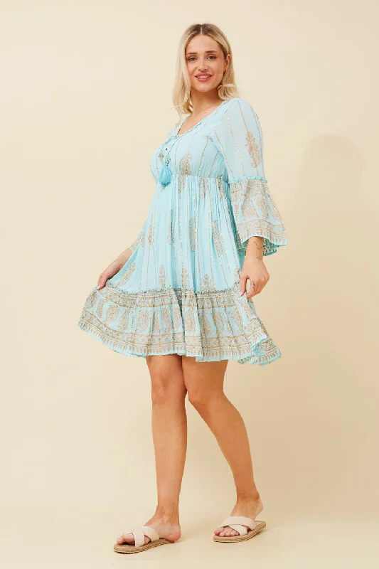 GEETA PAISLEY BOHO DRESS