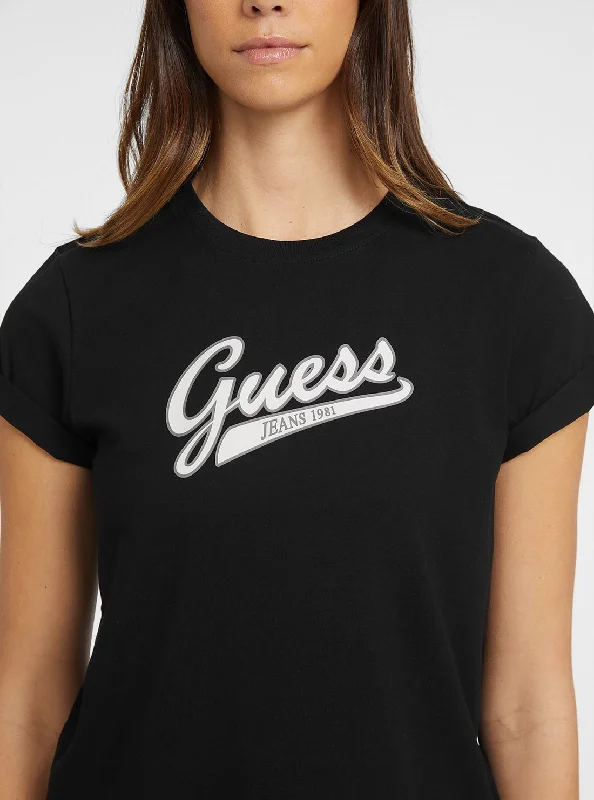 Guess Jeans Black Script Logo T-Shirt