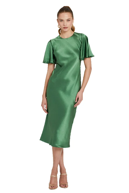 Julietta Silk Dress - Ferman Green