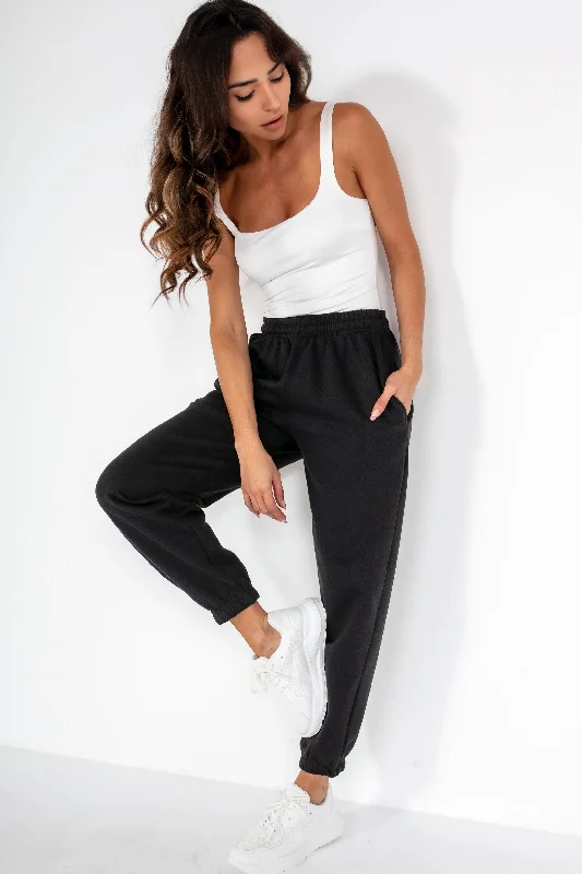 Olivia Black Oversized Joggers