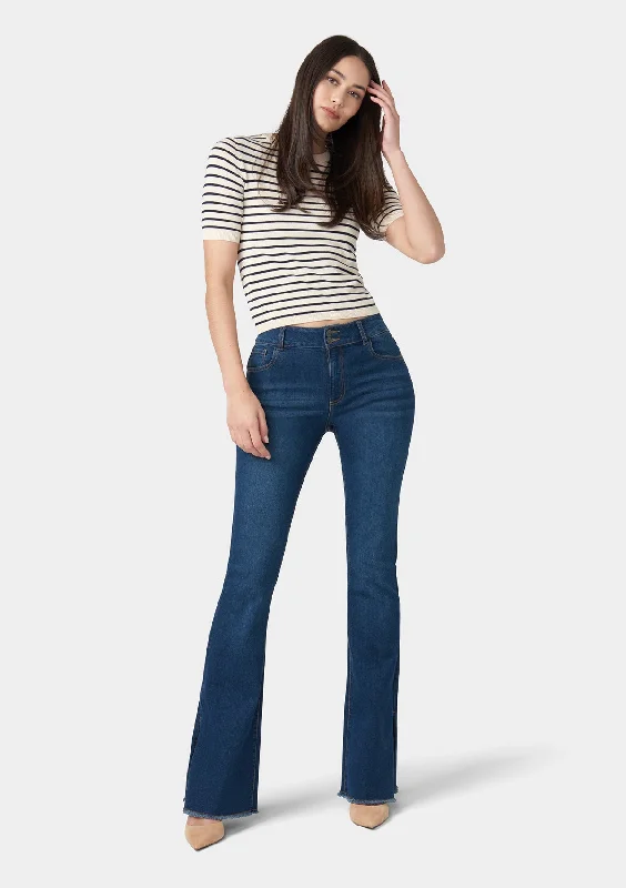 Tall Olivia Flare Jeans With Slit