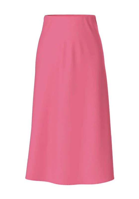 Pieces Franan Ankle Skirt, Pink Lemonade