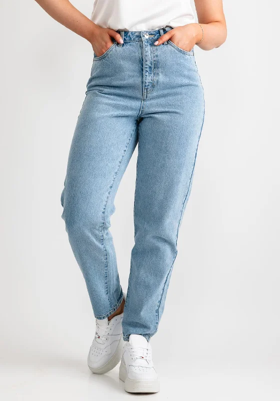 Vero Moda Zoe Mom Jeans, Light Blue Denim