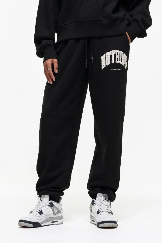 Varsity Boucle Black Jogger