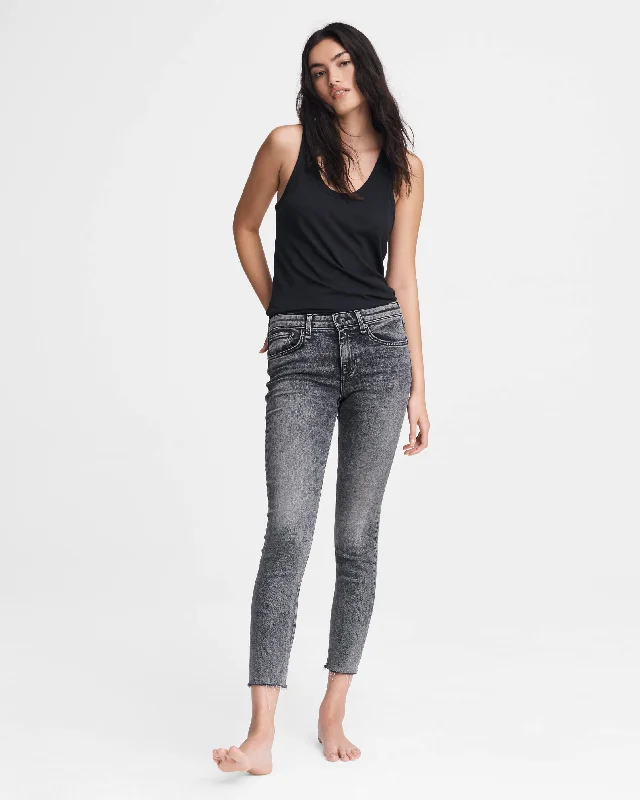 Cate Mid-Rise Skinny Jean - Black Sage