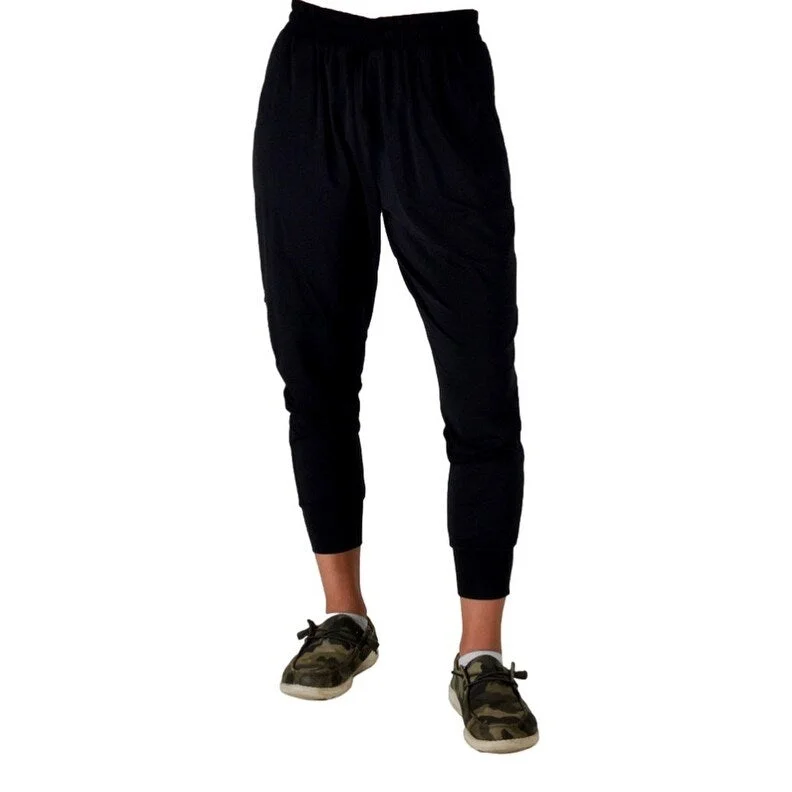 Cowgirl Tuff Western Pants Womens Flowy Stretch Jogger Black 100817