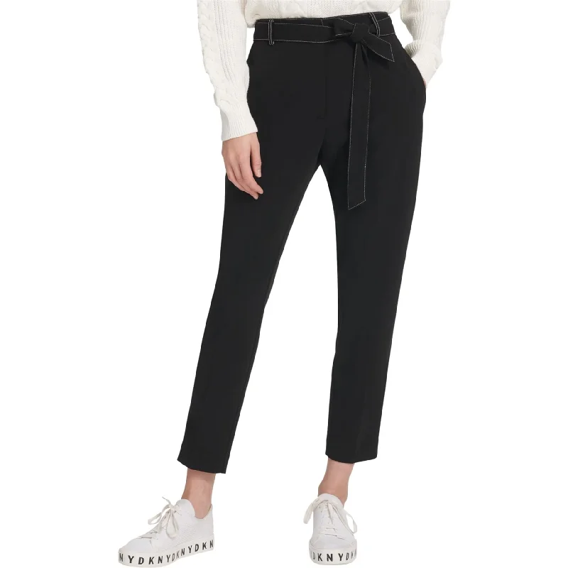 Dkny Womens Tie-Waist Casual Trouser Pants