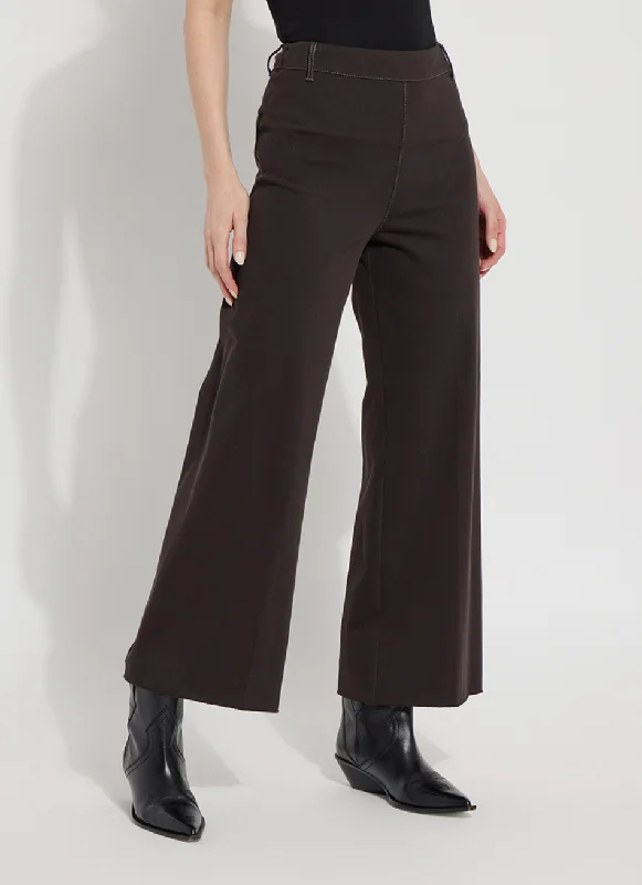 Erin High Waist Wide Leg Denim - Double Espresso