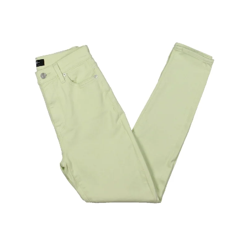 JEN7 Women's Denim Supper Skinny Ankle Jeans Green Size 24