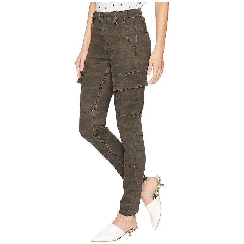 Joe's Jeans Women's Charlie Ankle Cargo in Camo Green Size 25