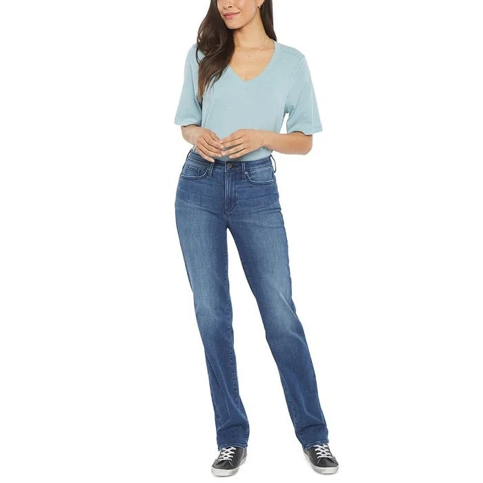 NYDJ Women's Relaxed Straight Jeans Blue Size 4