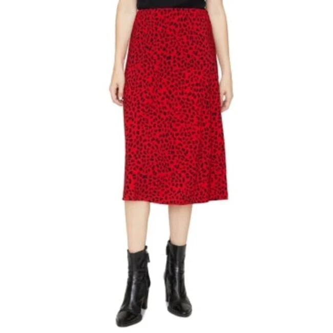 Sanctuary Women's Everyday Printed Midi Skirt Red Size Xxs