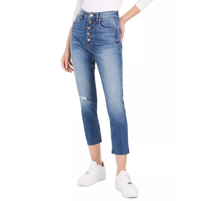 STS Blue Women's Alicia High Rise Button Fly Mom Jeans Blue Size 25