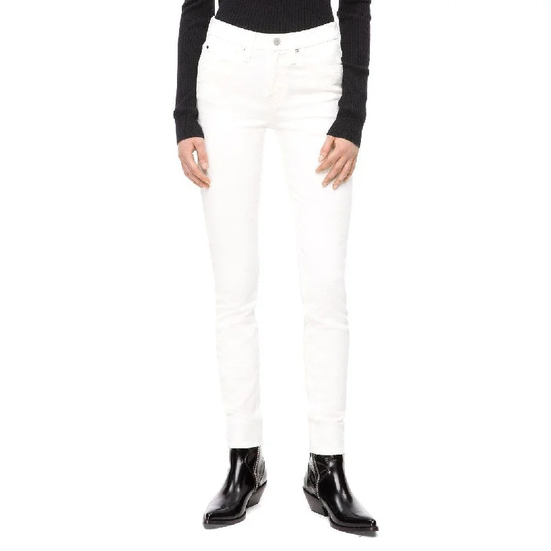 Calvin Klein Women's Mid Rise Skinny Jeans White Size 30" X 30" - 30" x 30"