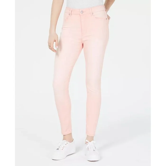 Celebrity Pink Juniors' Colored Skinny Ankle Jeans Pink Size 7