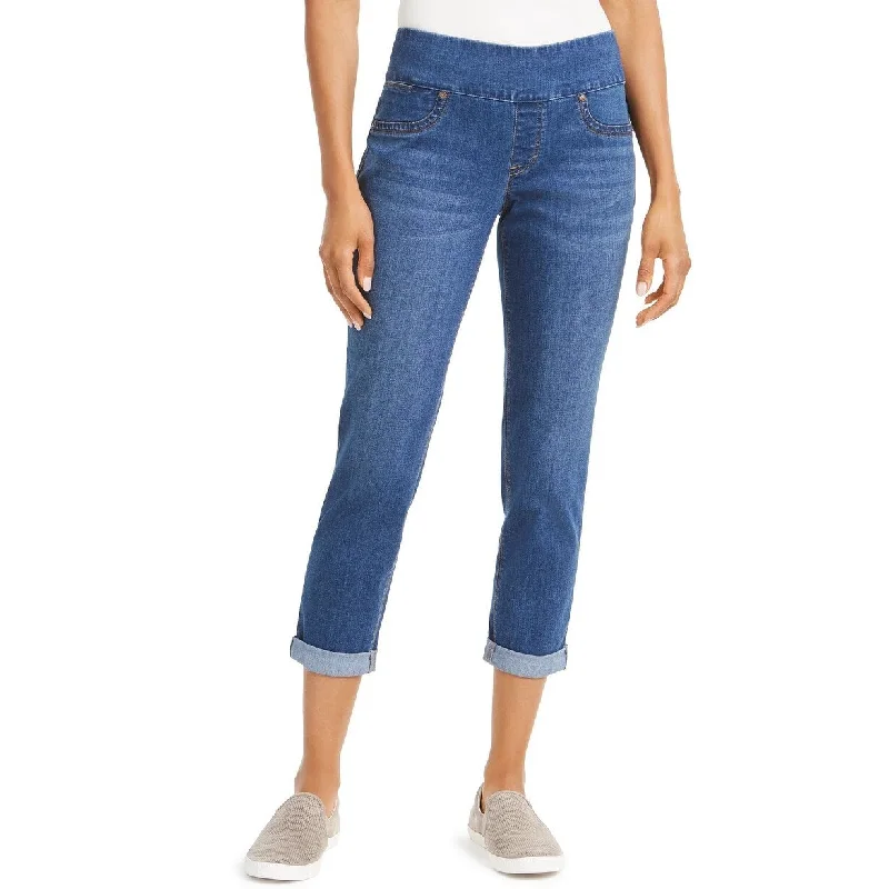 Style & Co Women's Pull On Boyfriend Jeans Blue Size Small